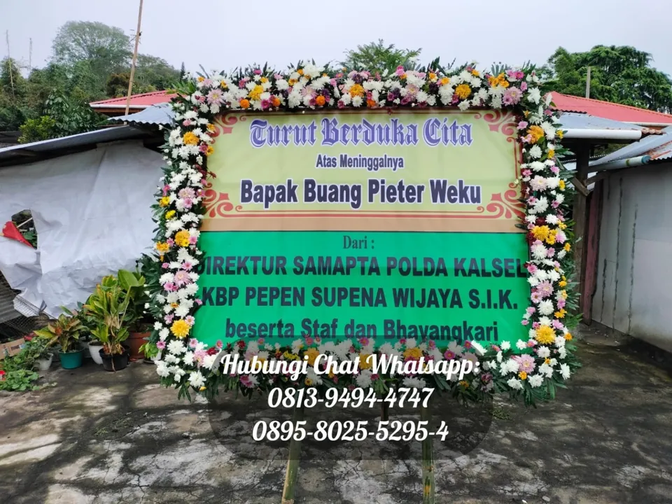 Papan Duka Cita Kuning Hijau
