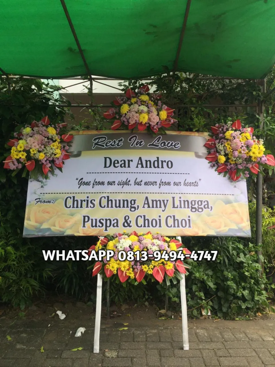 Papan Duka Cita Mawar Kuning